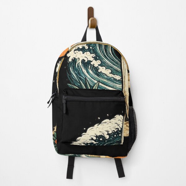 Item preview, Vintage Surfboard Tropical Beach Sunset designed and sold by ubeyeart.