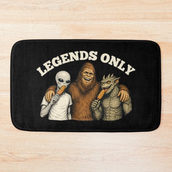 Item preview, Bigfoot, Alien & Chupacabra  Corn Dog Club Legends Funny Paranormal Monster Artwork designed and sold by TheTrendsDesk.