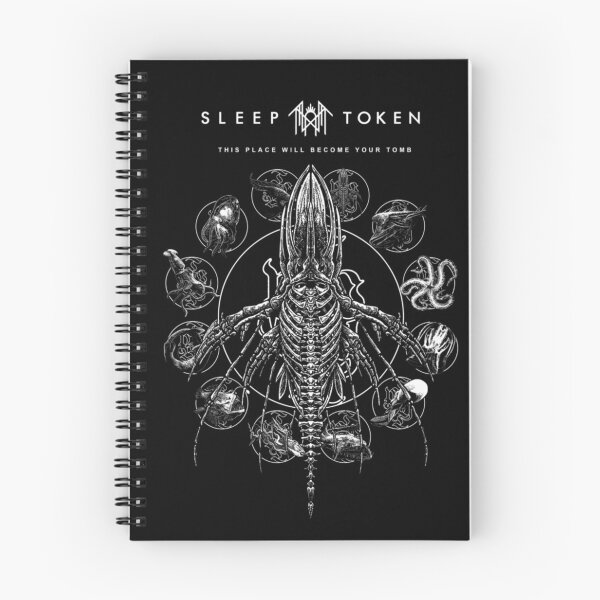 Item preview, Sleep Token Remains Navy Long Sleeve Tee designed and sold by Ophtizu.