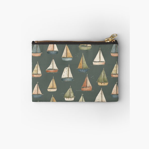 Item preview, Vintage Nautical Sailboat Pattern | Seamless Coastal Sailing Design designed and sold by Bound for Wonder.