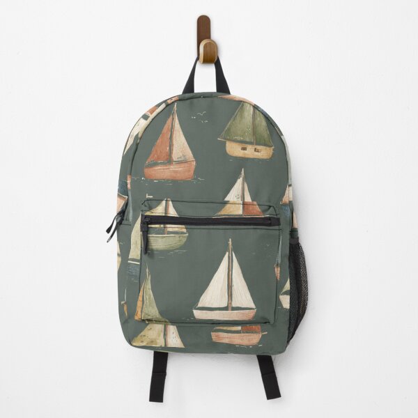 Item preview, Vintage Nautical Sailboat Pattern | Seamless Coastal Sailing Design designed and sold by Bound for Wonder.