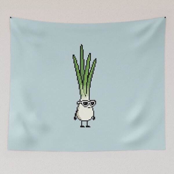 Item preview, Green onion Pixel designed and sold by White Rim Mates.