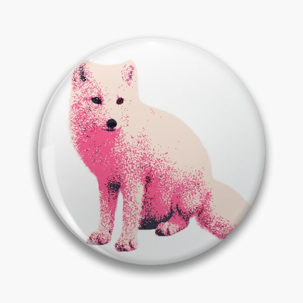 Item preview, Sitting Arctic Fox (Pixelated) designed and sold by Fire TheMann.