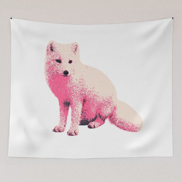 Item preview, Sitting Arctic Fox (Pixelated) designed and sold by Fire TheMann.