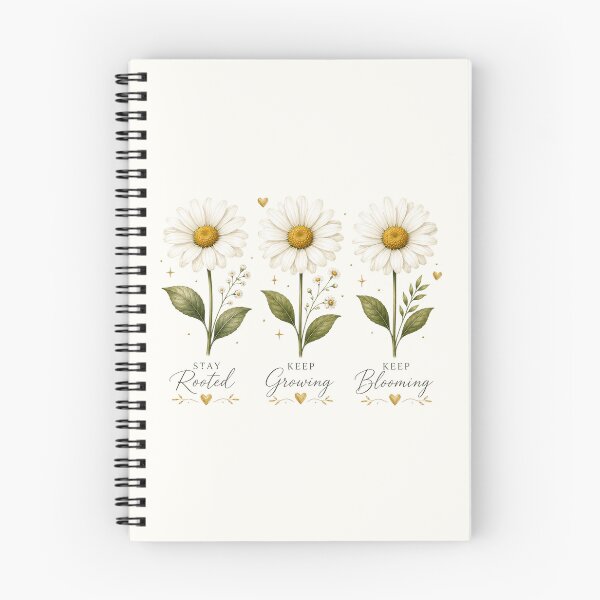 Item preview, Three Daisy Flowers Minimal Floral Illustration designed and sold by astersgraphics.