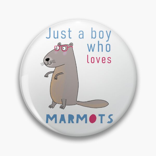 Item preview, Just a boy who Loves Marmots designed and sold by Carla Daly.