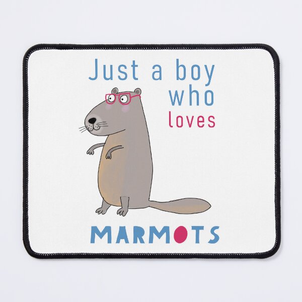 Item preview, Just a boy who Loves Marmots designed and sold by Carla Daly.