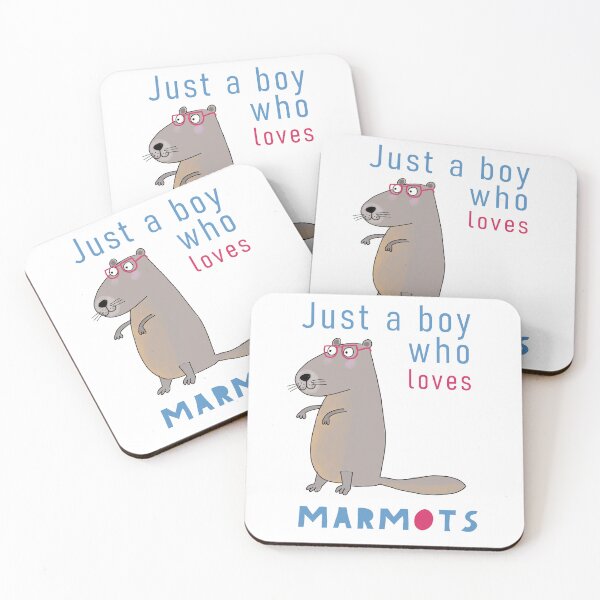 Item preview, Just a boy who Loves Marmots designed and sold by Carla Daly.