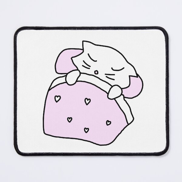 Item preview, Cozy Sleeping White Cat Lily designed and sold by Rakfana&Gabriel.artist.