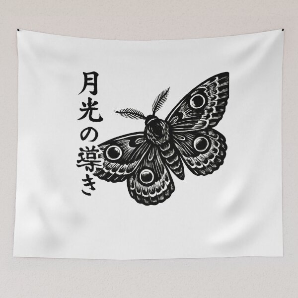 Item preview, Moonlight Moth Kanji designed and sold by SiarheiYur.