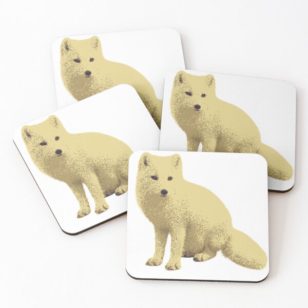 Item preview, Sitting Arctic Fox (Pixelated) designed and sold by Fire TheMann.