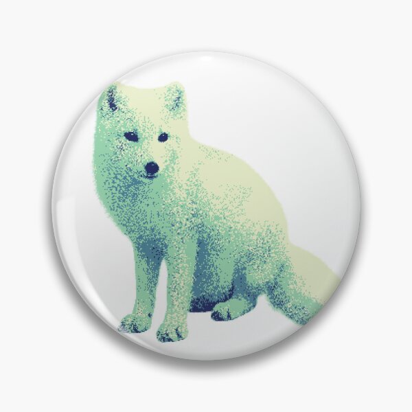 Item preview, Sitting Arctic Fox (Pixelated) designed and sold by Fire TheMann.