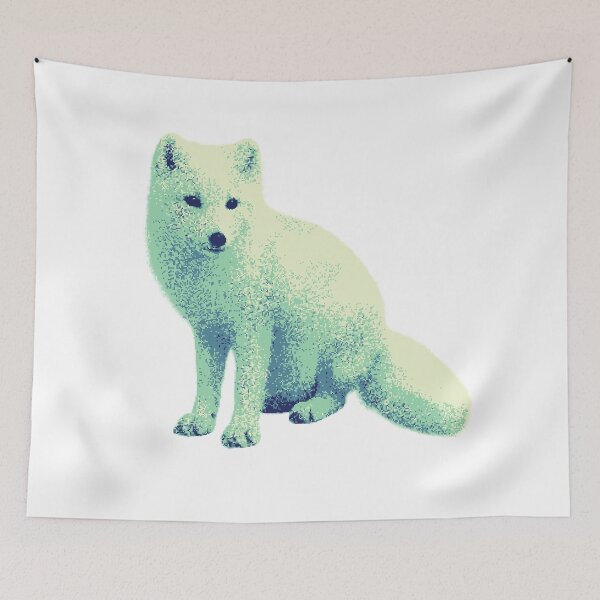 Item preview, Sitting Arctic Fox (Pixelated) designed and sold by Fire TheMann.