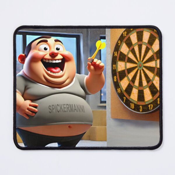Item preview, The funny Spickermanni with his dart during dart training designed and sold by Segasprojects.