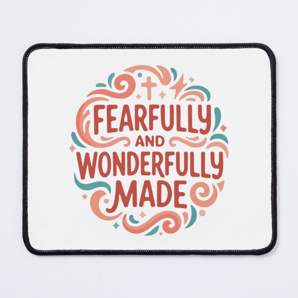 Item preview, Fearfully and Wonderfully Made Christian Quote  designed and sold by stylishdzign.