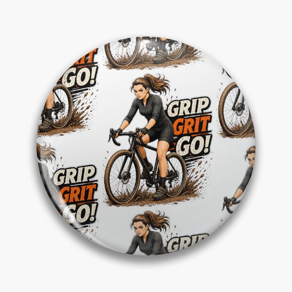 Item preview, Cyclo Cross Queen — Grip Grit Go! | Cyclocross CX Mud Humour T-Shirt designed and sold by Pedal & Pace.