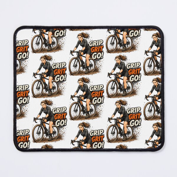 Item preview, Cyclo Cross Queen — Grip Grit Go! | Cyclocross CX Mud Humour T-Shirt designed and sold by Pedal & Pace.