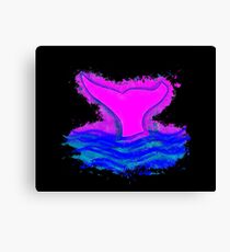 Fin ocean glowing Art Canvas Print