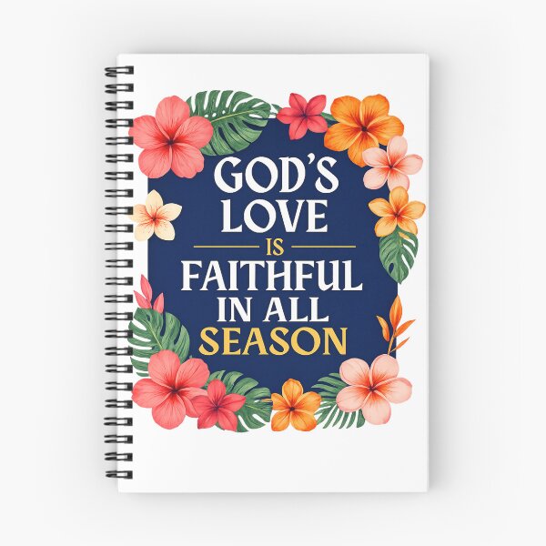 Item preview, "God’s Love Is Faithful in All Seasons: Floral Christian Wear. designed and sold by KINGDOM GOLD STUDIO.