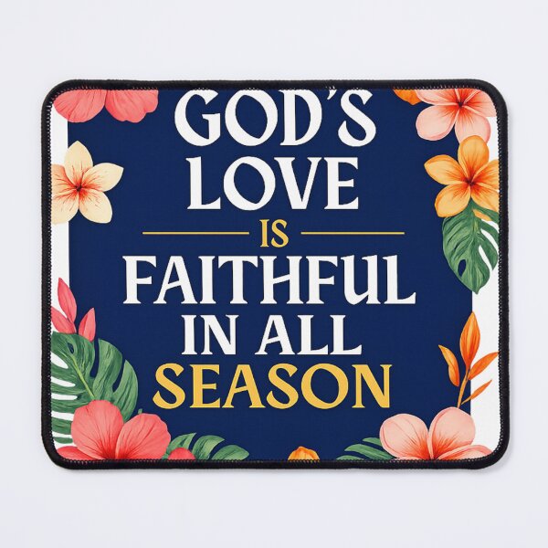 Item preview, "God’s Love Is Faithful in All Seasons: Floral Christian Wear. designed and sold by KINGDOM GOLD STUDIO.