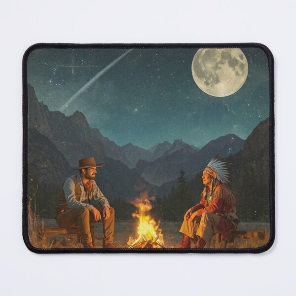 Item preview, Vintage Western Campfire - Cowboy & Native American designed and sold by Melian Vintage.