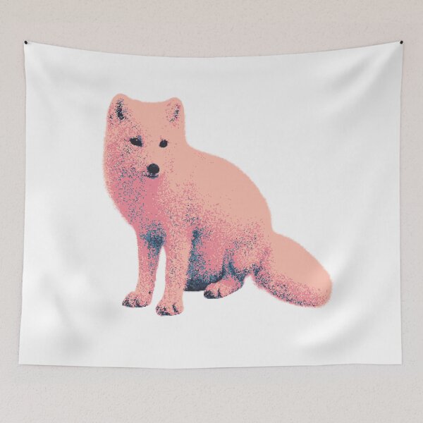 Item preview, Sitting Arctic Fox (Pixelated) designed and sold by Fire TheMann.
