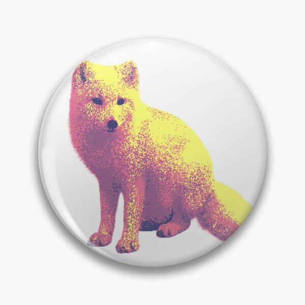 Item preview, Sitting Arctic Fox (Pixelated) designed and sold by Fire TheMann.