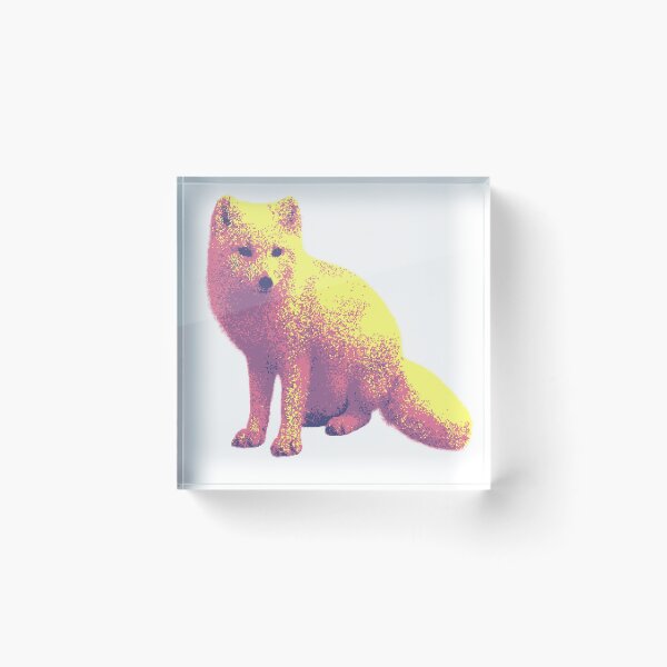 Item preview, Sitting Arctic Fox (Pixelated) designed and sold by Fire TheMann.
