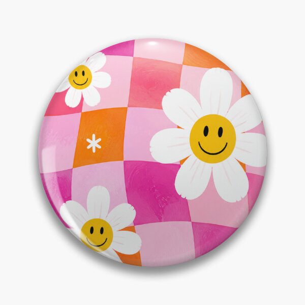 Item preview, Happy Daisy Checkerboard - Pink Dopamine Aesthetic designed and sold by IODesigns.