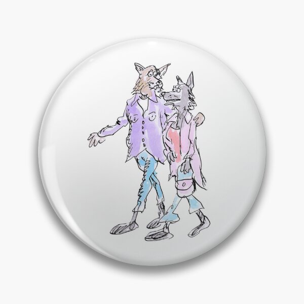 Item preview, Dog couple walking designed and sold by Inky Fingers Illustrations.