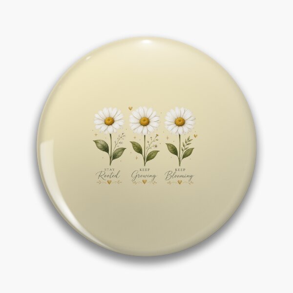 Item preview, Three Daisy Flowers Minimal Floral Illustration designed and sold by astersgraphics.