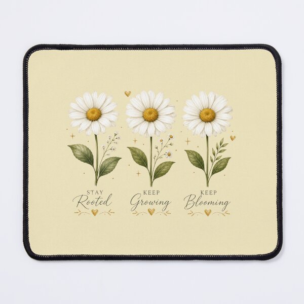 Item preview, Three Daisy Flowers Minimal Floral Illustration designed and sold by astersgraphics.