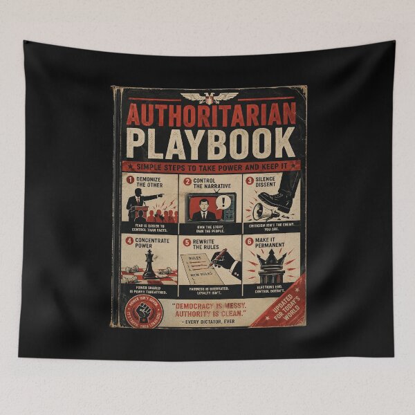 Item preview, Authoritarian Playbook designed and sold by ChickenFund.