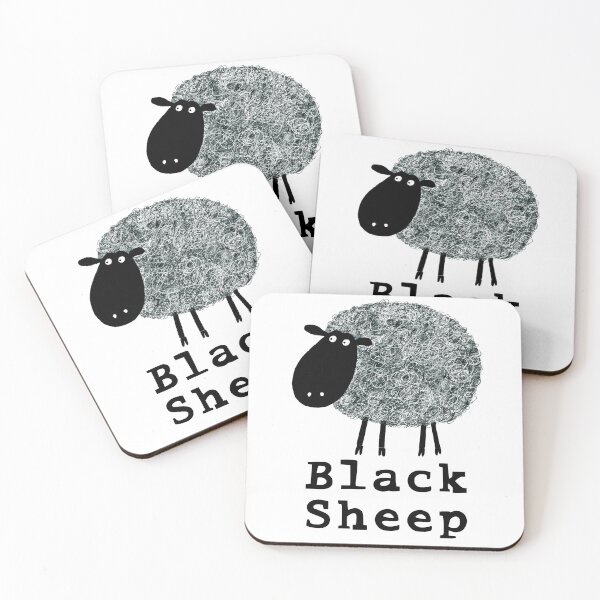 Item preview, Black Sheep! Cute Sheep with Text designed and sold by Carla Daly.