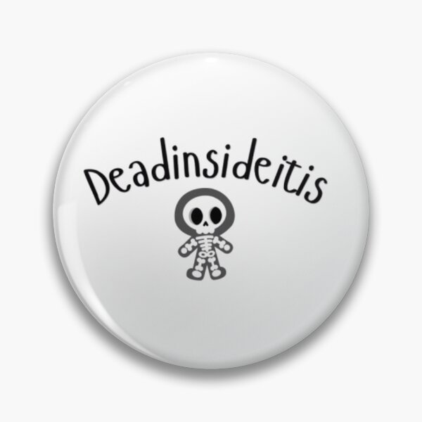 Item preview, Deadinsideitis Funny Medical Student Sticker | Burnout Med School Humor designed and sold by OffScripted.