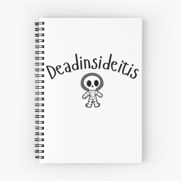 Item preview, Deadinsideitis Funny Medical Student Sticker | Burnout Med School Humor designed and sold by OffScripted.