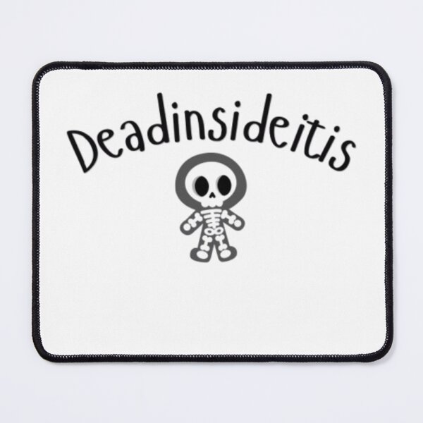 Item preview, Deadinsideitis Funny Medical Student Sticker | Burnout Med School Humor designed and sold by OffScripted.