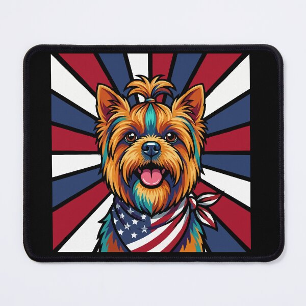 Item preview, Yorkshire Terrier 4th of July Dog – Patriotic USA Puppy Gift designed and sold by The Real Life Symphony.