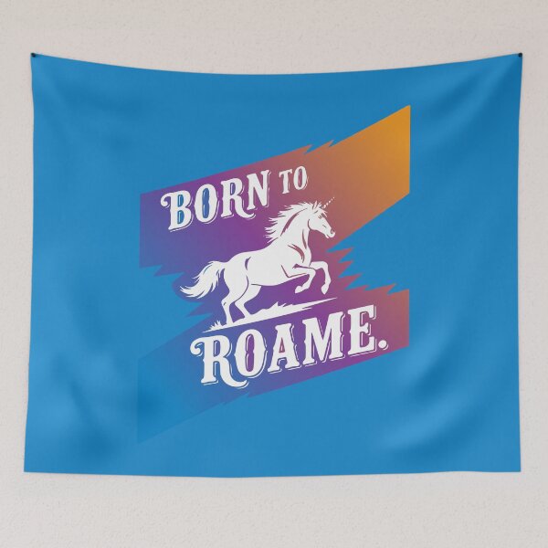 Item preview, Born To Roam - White on Gradient designed and sold by LisaMise.