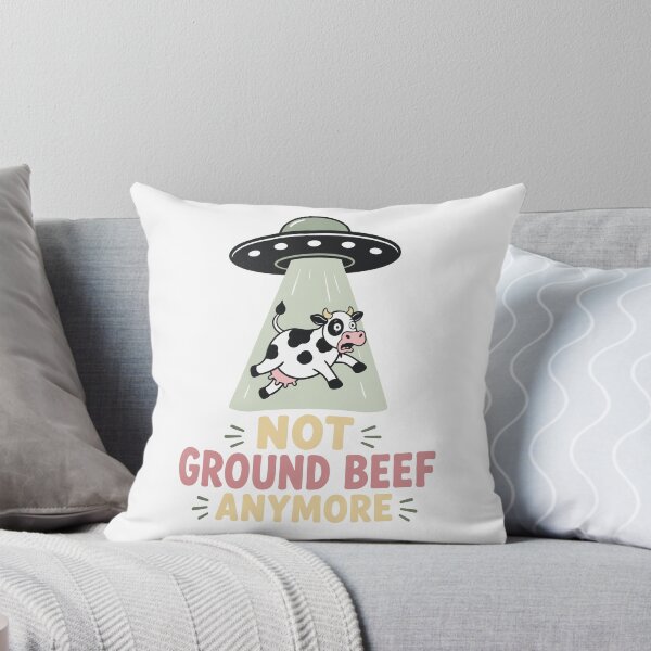Item preview, Not Ground Beef Anymore UFO Cow Alien Abduction Funny Farm Humor designed and sold by ALCOSHIRTS OFFICIAL.