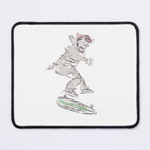 Item preview, Skater doing stunt on skateboard designed and sold by Inky Fingers Illustrations.