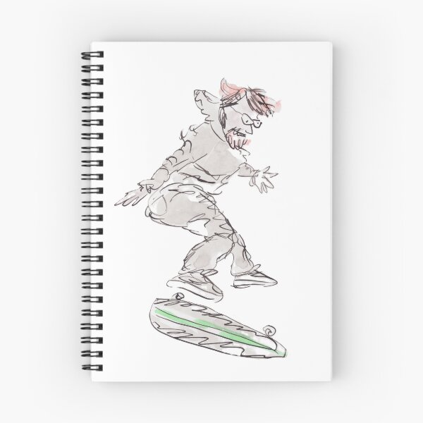 Artikelvorschau, Skater führt Stunt auf dem Skateboard aus entworfen und verkauft von Inky Fingers Illustrations.