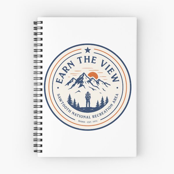 Item preview, Earn The View Sawtooth Mountains Idaho | Sawtooth National Recreation Area Hiking Design designed and sold by ArcticFoxStudio.