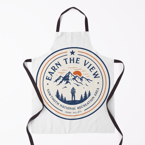 Item preview, Earn The View Sawtooth Mountains Idaho | Sawtooth National Recreation Area Hiking Design designed and sold by ArcticFoxStudio.
