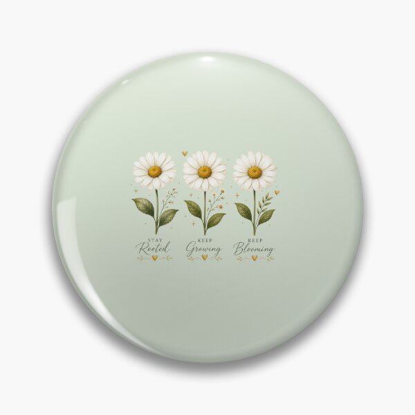 Item preview, Three Daisy Flowers Minimal Floral Illustration designed and sold by astersgraphics.
