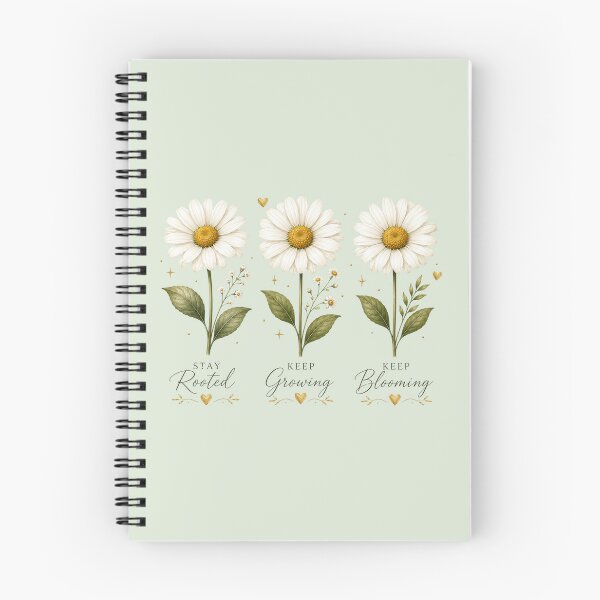 Item preview, Three Daisy Flowers Minimal Floral Illustration designed and sold by astersgraphics.