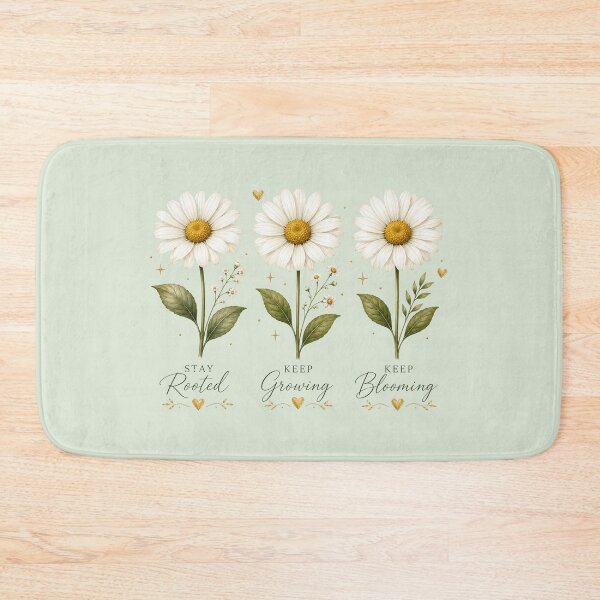 Item preview, Three Daisy Flowers Minimal Floral Illustration designed and sold by astersgraphics.