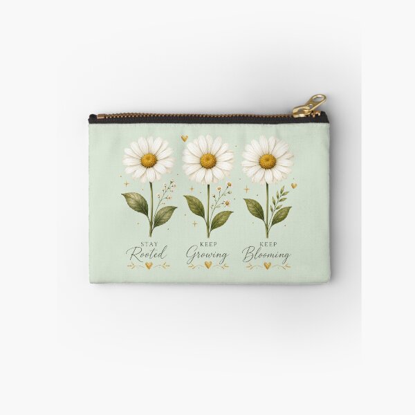 Item preview, Three Daisy Flowers Minimal Floral Illustration designed and sold by astersgraphics.