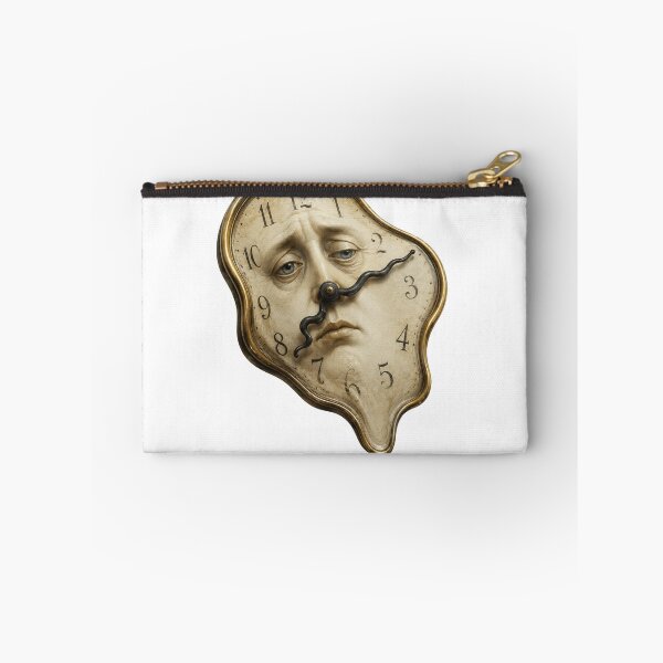 Item preview, Melting Time Face – Surreal Clock Art designed and sold by Unreasonableart.