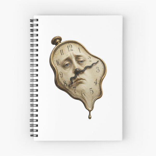Item preview, Melting Time Face – Surreal Clock Art designed and sold by Unreasonableart.